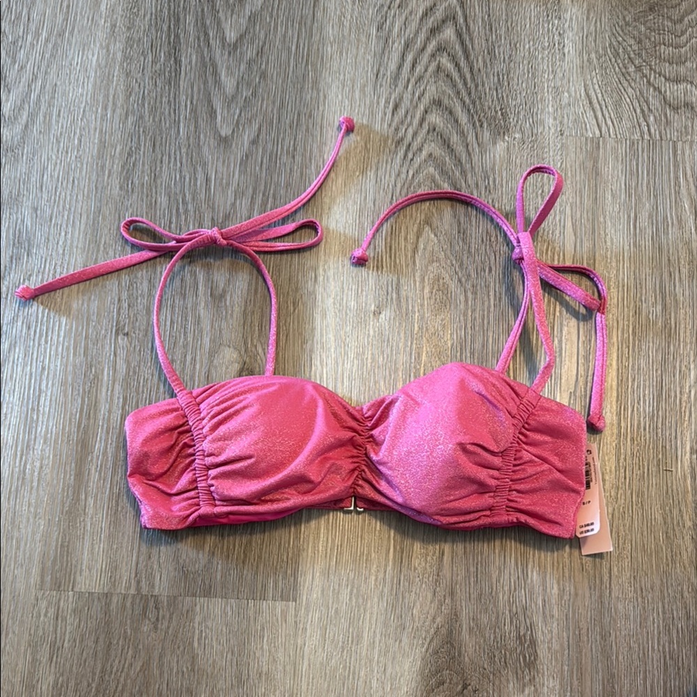 Victoria's Secret Shimmering Pink Bikini Top